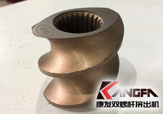 康發(fā)雙螺桿擠出機新一代螺紋套現(xiàn)已批量生產(chǎn)，請認準scjx激光防偽商標。