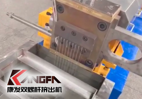 “中國(guó)制造”尋求挖掘更大的非洲需求！JSH-65型雙螺桿擠出機(jī)設(shè)備出口設(shè)備帶料試機(jī)，坐標(biāo)非洲！